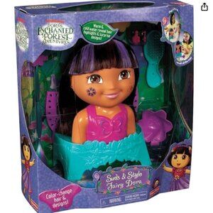 Dora The Explorer Suds & Styles🙇‍♀️ Fairy Dora🧚By Fisher-Price 🆕FAST📦🏃🏻💨⚡
